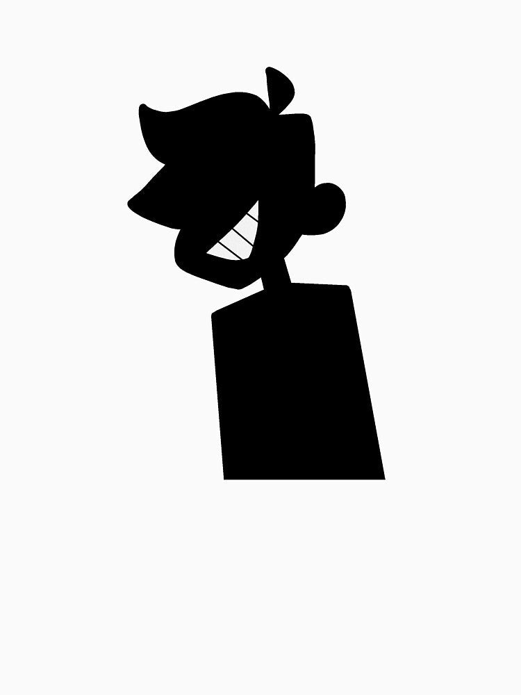 Smiling cartoon boy silhouette by rydoesart Unisex