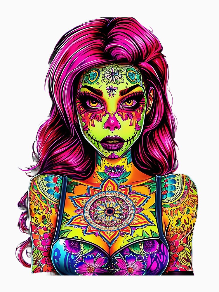 Skull Girl Tattoo by macadolie Unisex
