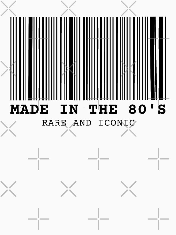 Barcode Made in the 80's rare and iconic by shopfindingbeni Unisex
