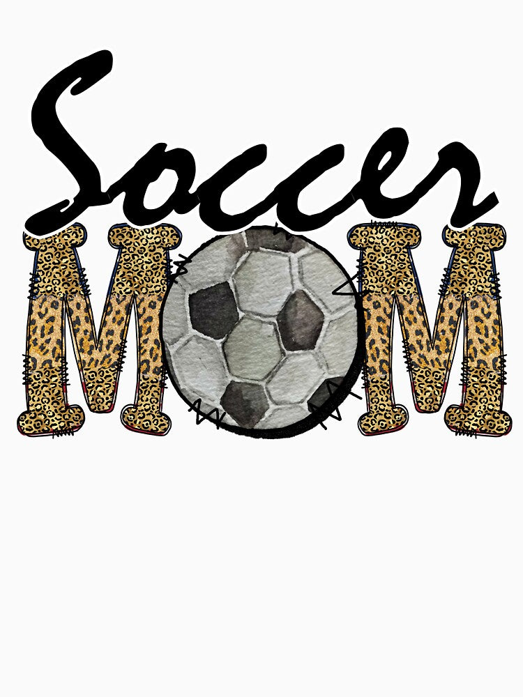 Soccer mom png, leopard soccer mom sublimation designs downloads, Hand Drawn PNG file for soccer mama sweatshirt shirt clipart tshirt file by Peerda