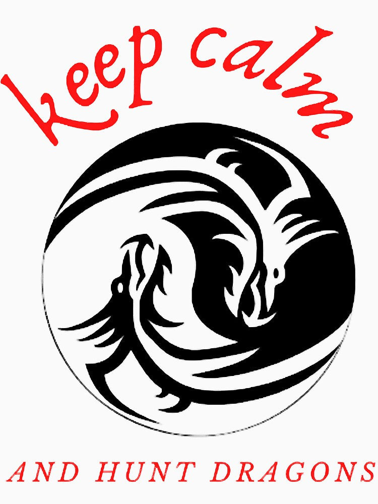 keep calm and hunt dragons Premium by LuckyLukee Unisex