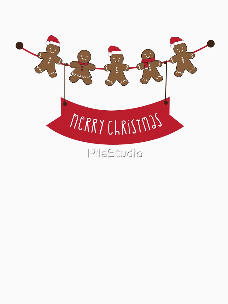 Cute Merry Christmas Tree Essential T-Shirt by PilaStudio