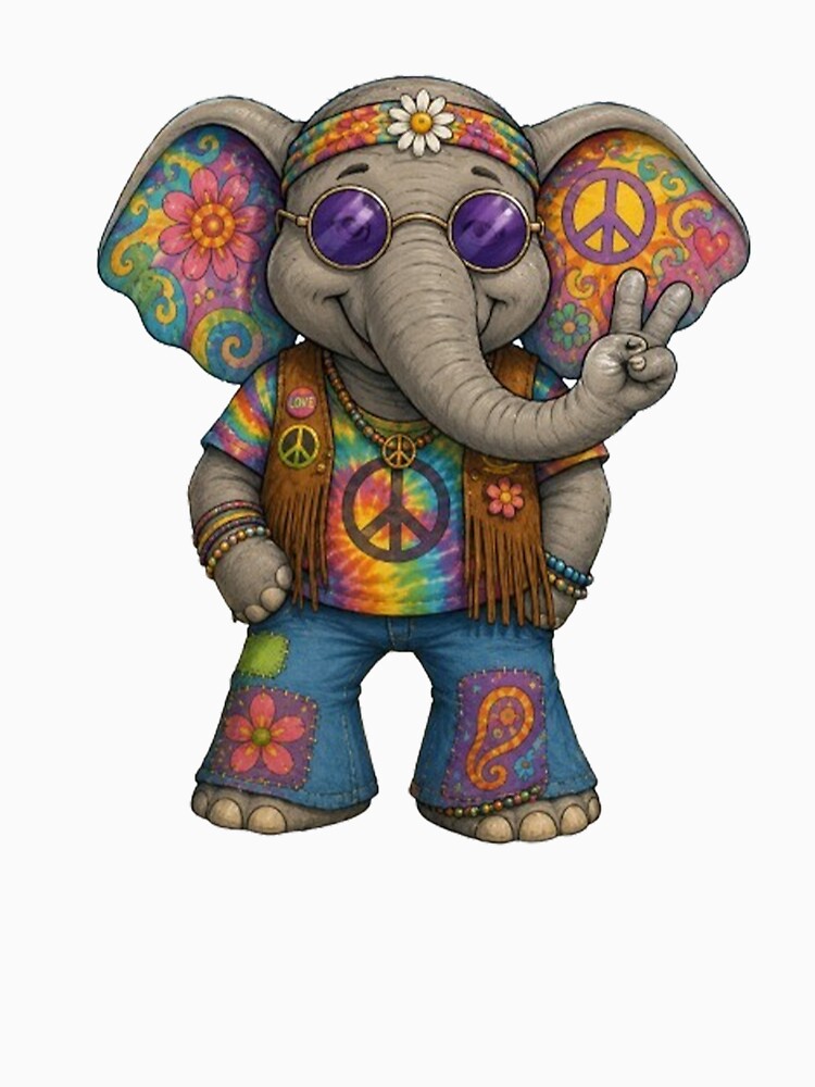 Hippie elephant by Gokuxtreme Unisex