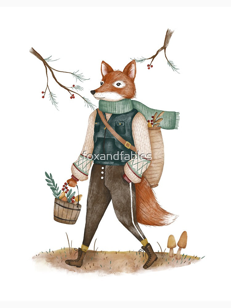 Foraging Fox by foxandfables