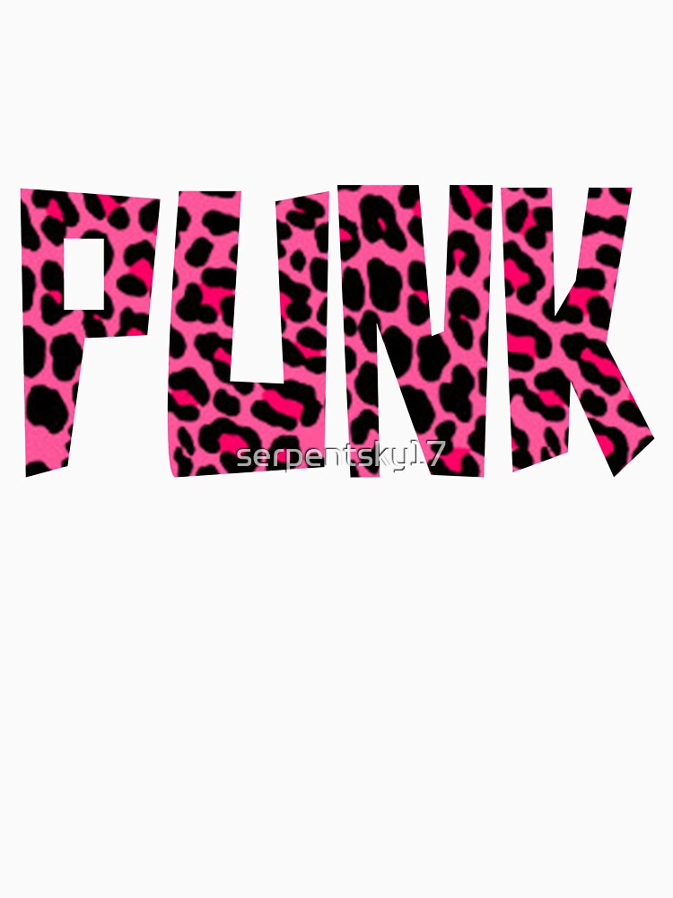 Pink Leopard Print Punk by SerpentSkyArts Unisex