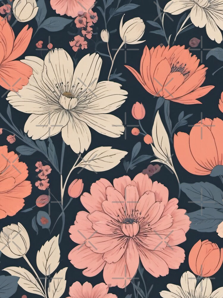 Sophisticated Modern Floral Pattern by SeamPix Unisex