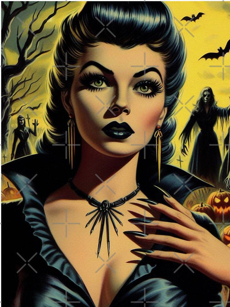 Vintage Goth Girl by PulpVintage Unisex