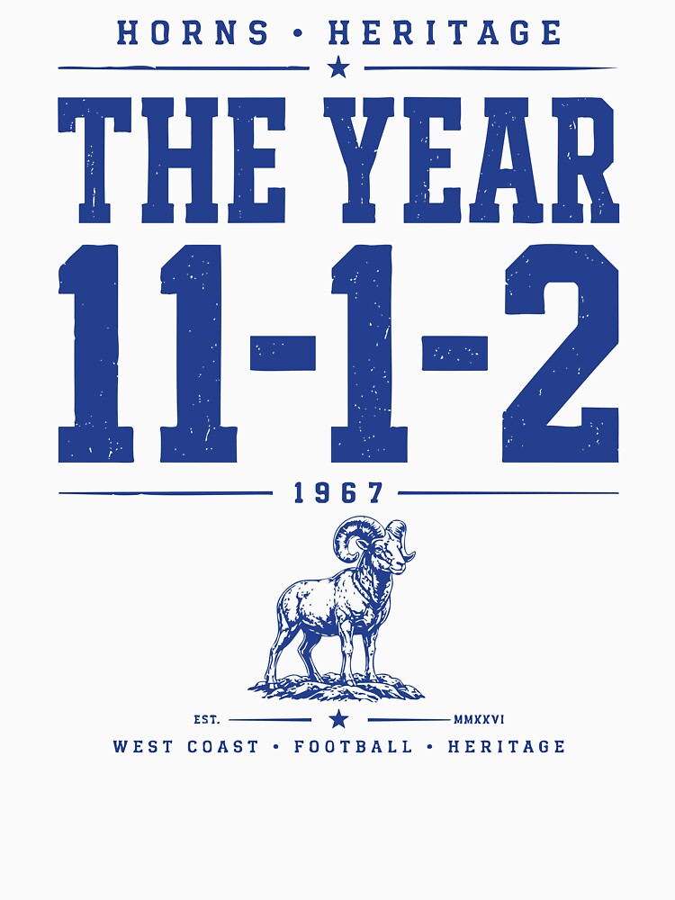 The Year 11-1-2 1967 — Vintage West Coast Football Heritage by elcarnero