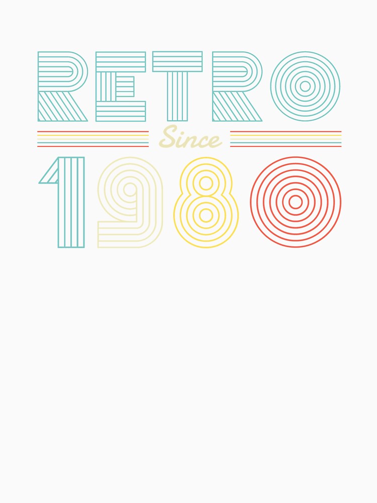 Retro Since 1980 - 80s Birthday Nostalgia by AaaleXX Unisex