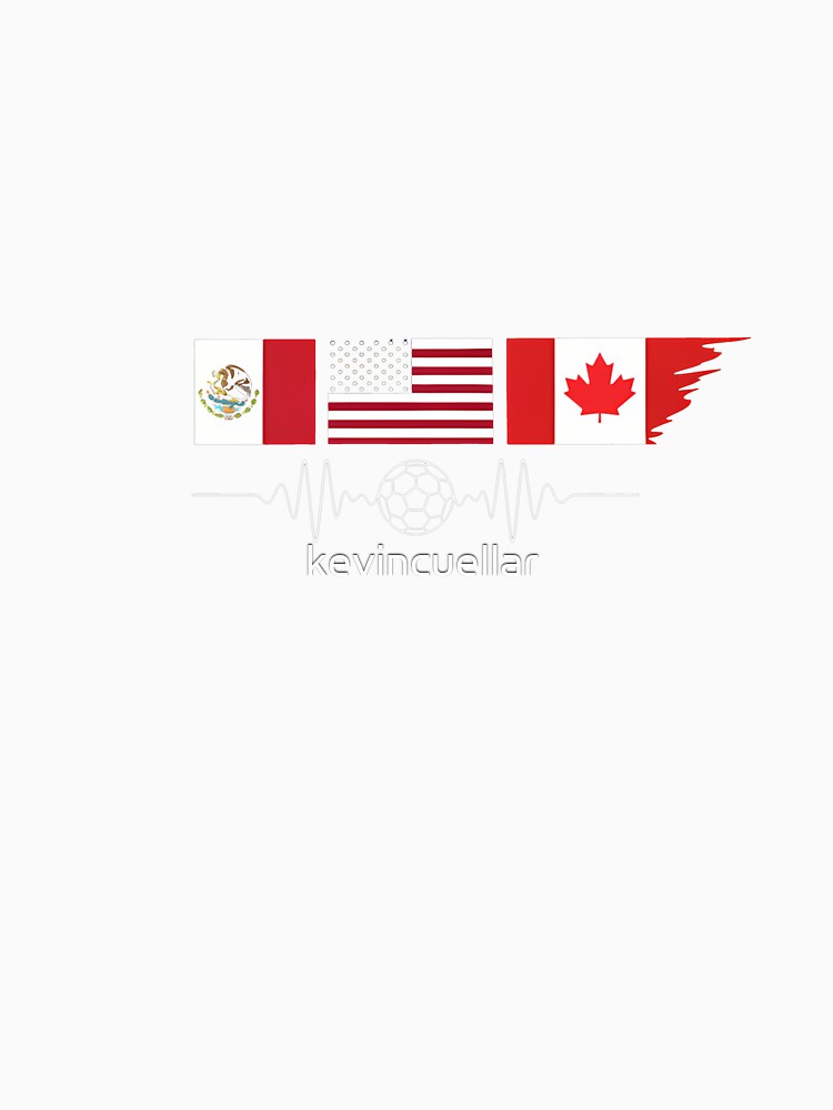 North America Soccer Heartbeat Flags 2026 Cup _82794888 by kevincuellar Unisex