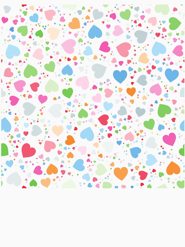 Multicolor Hearts AOP by VirtualFaries
