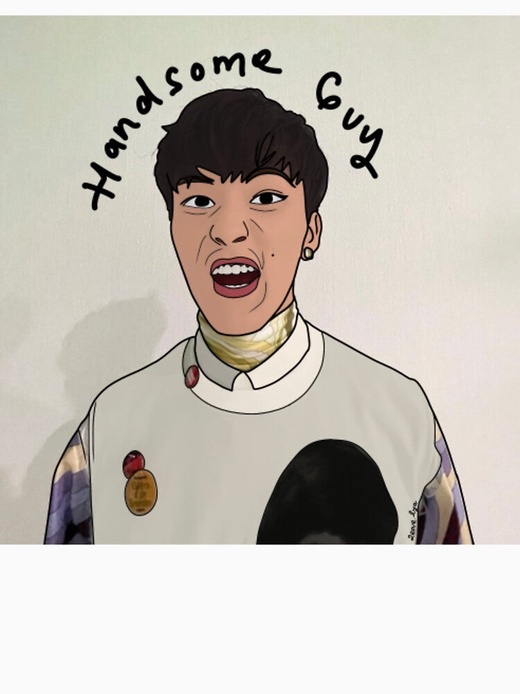 Funny Meme Portrait Handsome Guy by fonuahuraga Unisex