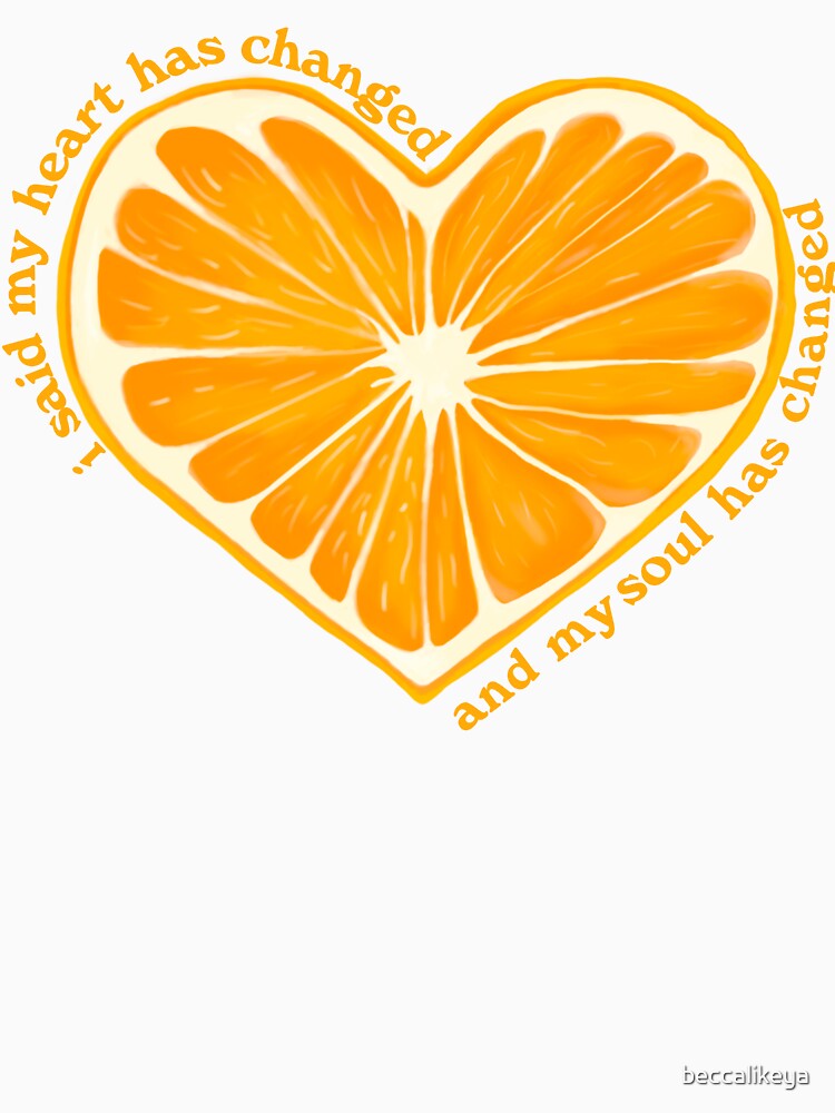 Orange Juice Heart by beccalikeya Unisex