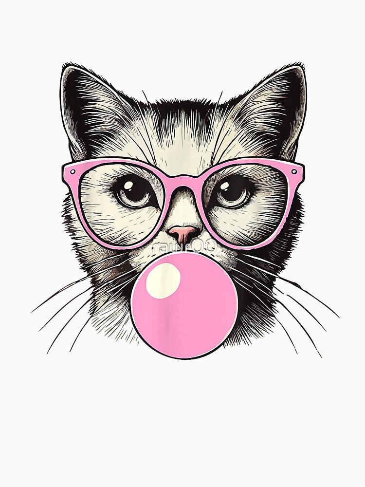 Cute Cat Shirt for Women Funny Cat Lovers by rawr00 Unisex