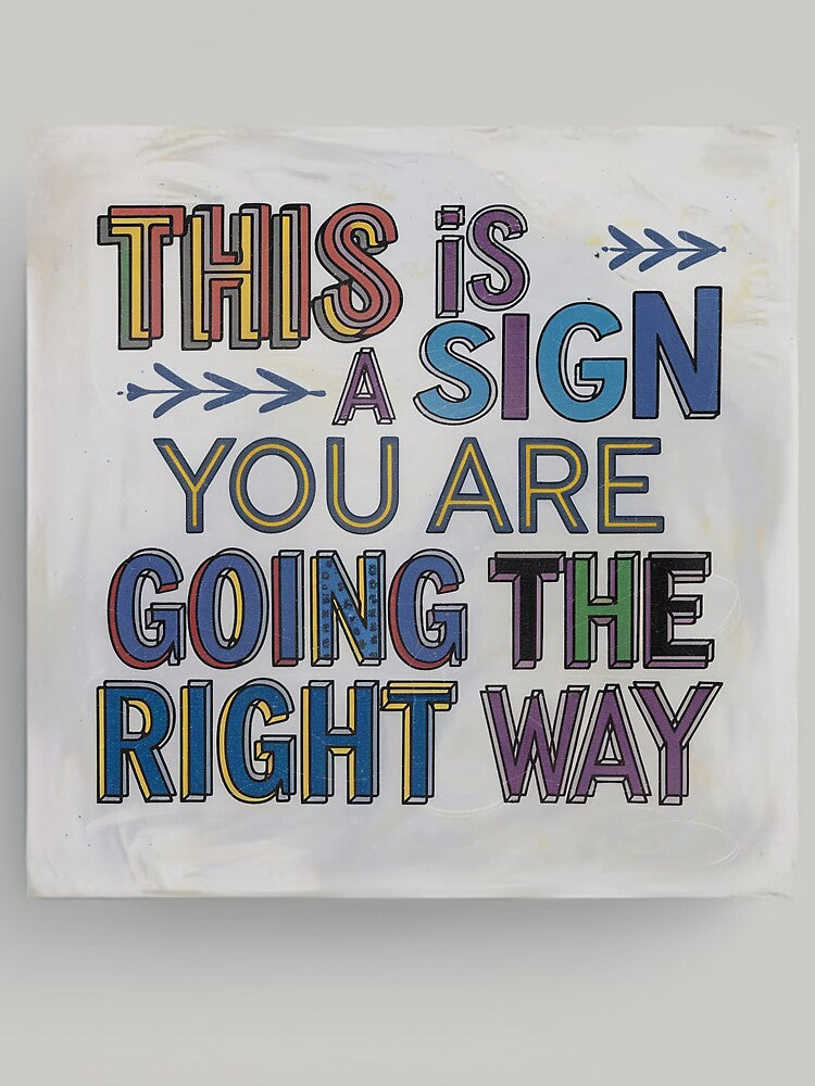 This is a sign by The Digital Compass Unisex