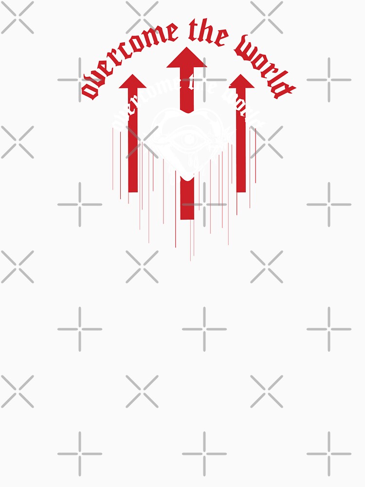 Overcome the world Christian grunge dark by Quantastic Unisex