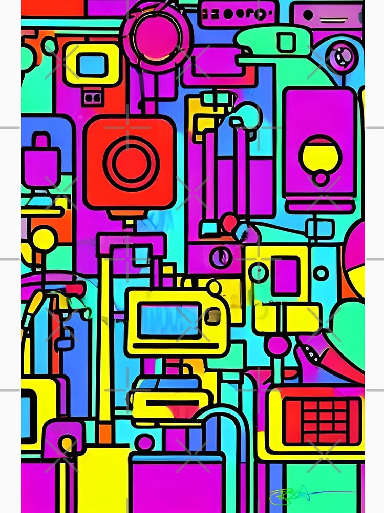 80’s Pop Art Vibes 67 by Benito Del Ray Unisex