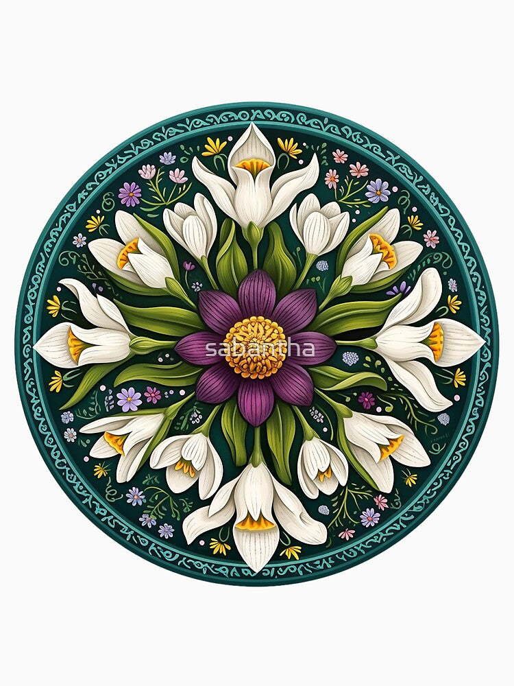 Krejmina - Mandala of flowers 9/24 by sabantha