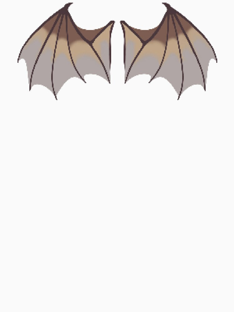 Amber Pixel Dragon Wings by CastielsWalmart Unisex