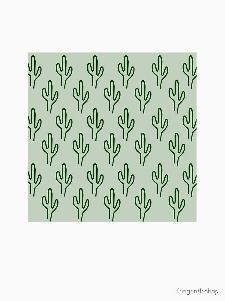 Green boho cactus pattern by Thegentleshop Unisex