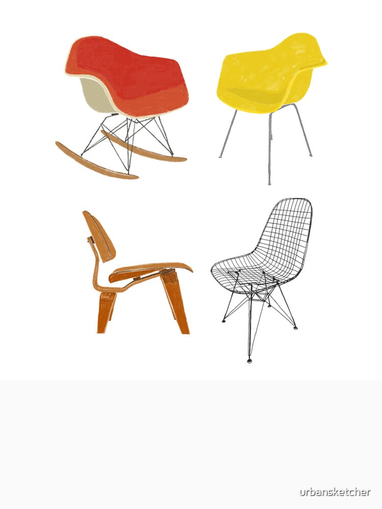 Four chairs by urbansketcher Unisex