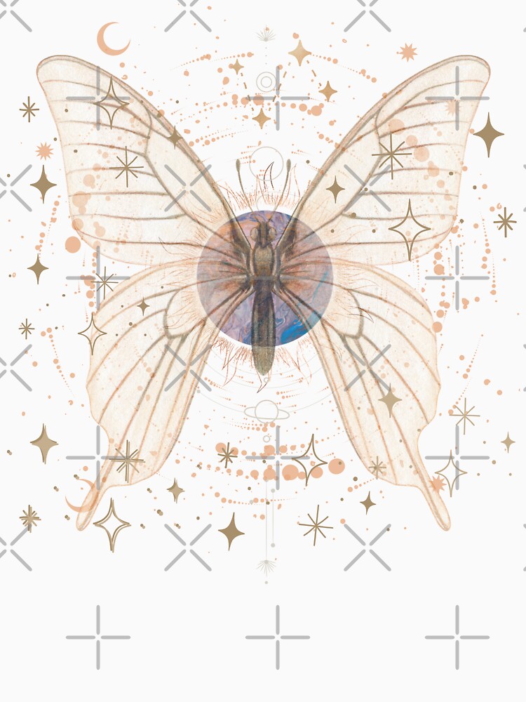 Fairy Grunge Aesthetic Fairycore Butterfly Lunar Moth Celestial by Pingestre Unisex