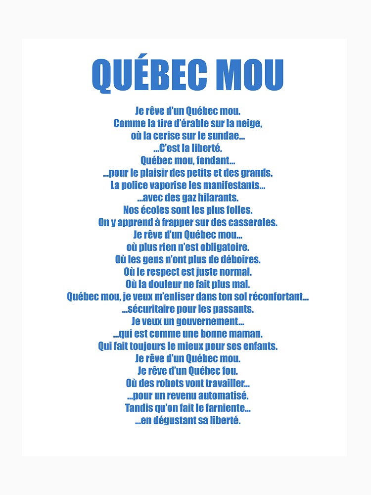 Quebec Mou by Martin Boisvert Unisex