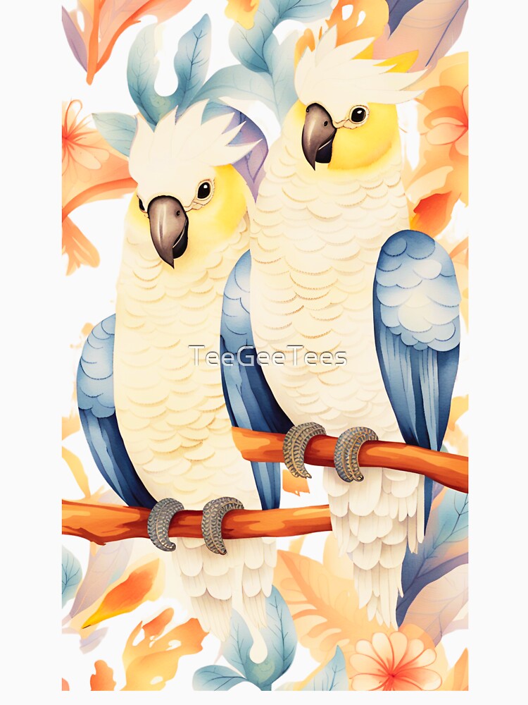Australian Parrots in Yellow Shades by TeeGeeTees Unisex