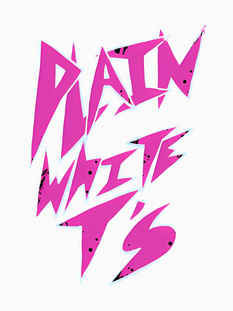 Plain White Ts Neon Pink Sharp Logo Pop Punk Emo by MarieMorin1 Unisex
