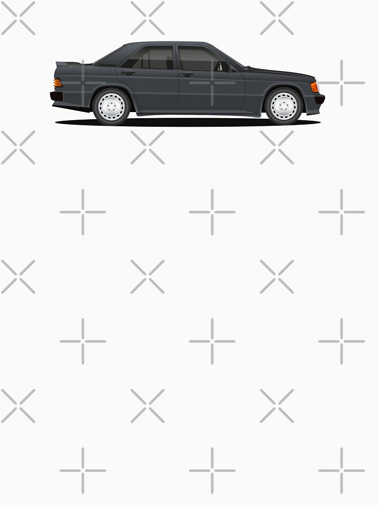 w201 black car art by ed-designs Unisex