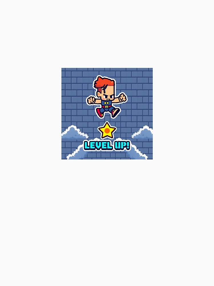 Level Up Pixel Art by Aibymark Unisex