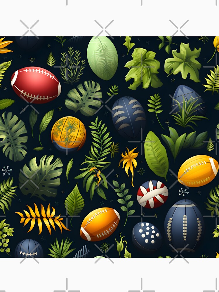 Football Kickoff Season—Balls wrapped in Autumn Leaves and Green Balls that have seeds that you can eat. They don’t call them Fantasy Footballs for nothing. Autumn Design, Fall Fashion. by ignasirus