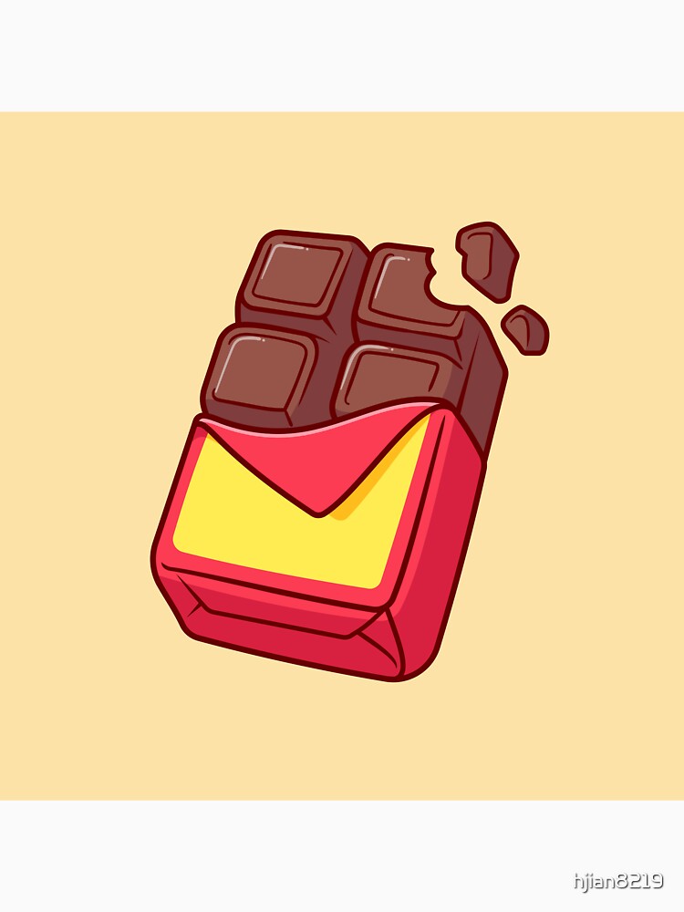 Chocolate Bar Cartoon Vector Icon Illustration by hjian8219 Unisex