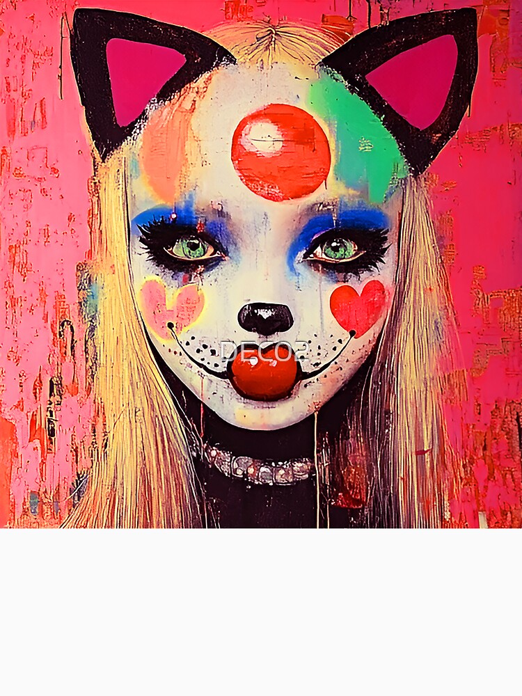 Whimsy Pop Art Female Collage-Inspired Colorful Art by DEC02 Unisex