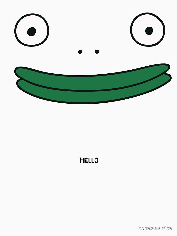 Mr Frog (with hello) by sonatamartica Unisex