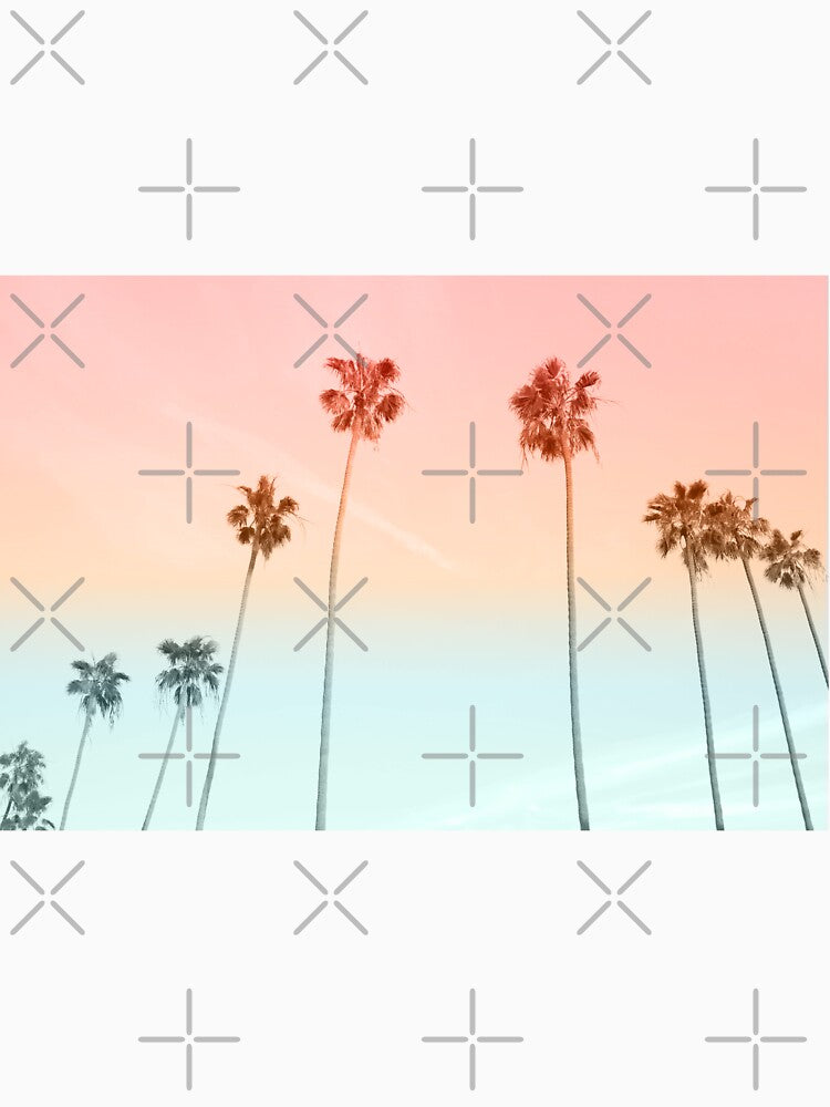 Cotton Candy Sky Palm Trees by PixDezines Unisex