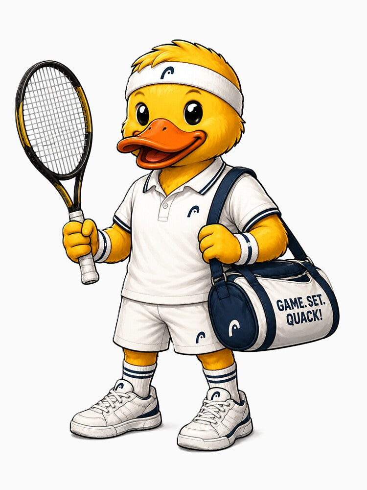Tennis Player Duck by Thor-stone