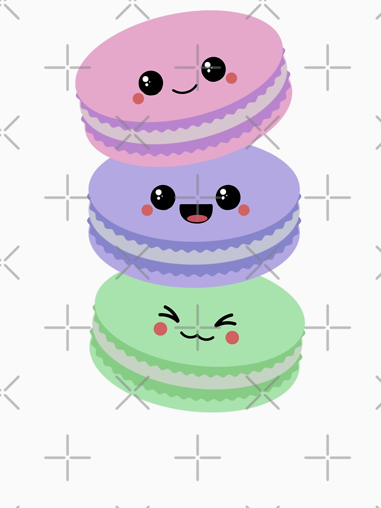 Kawaii Macaron Stack by sasyall Unisex