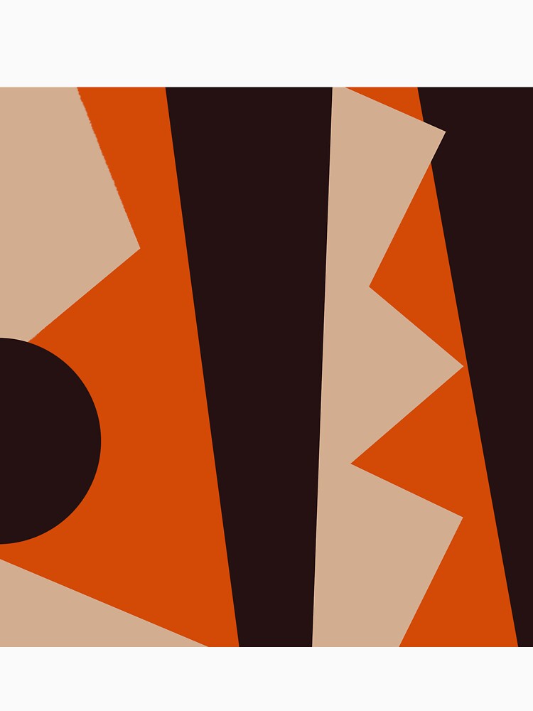 Geometric Invocation in Orange & Black by Rob Colvin Unisex
