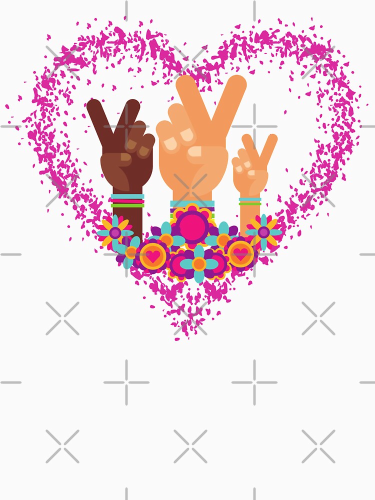 Hippie LoveHeart by odrito Unisex