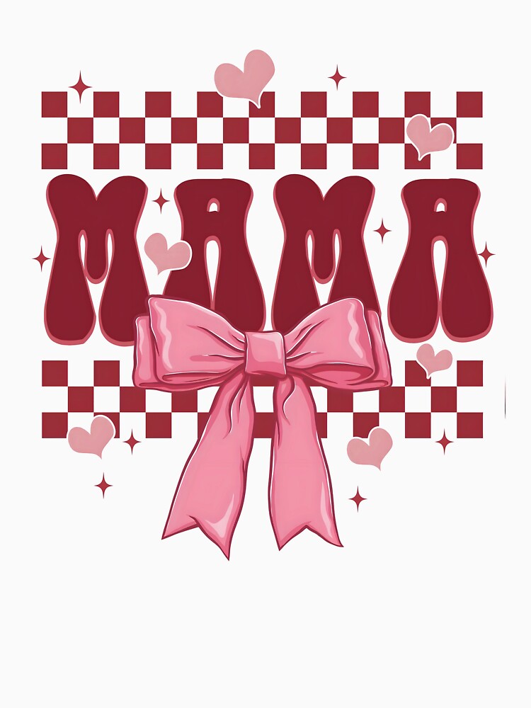 Pink Mama Coquette Bow, Mama Checkered by Erstenenquis