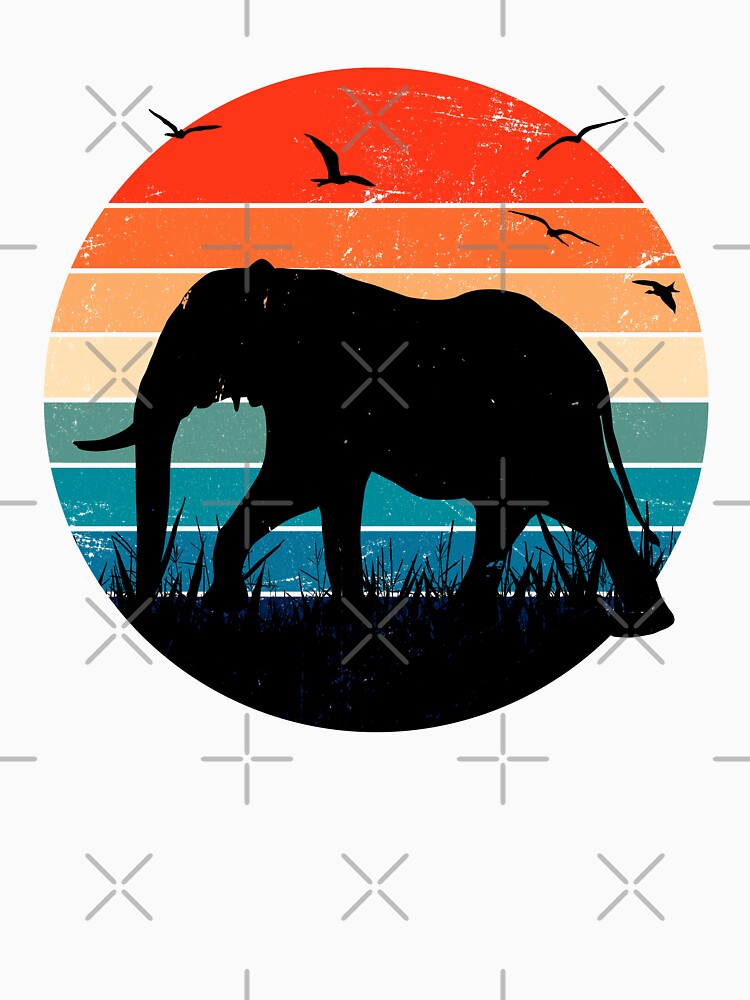 Retro Elephant by BSFT Unisex