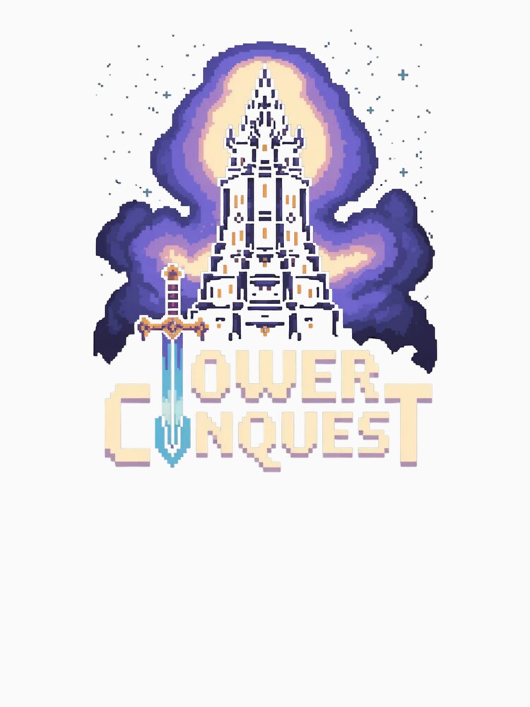 Tower Conquest 8bit Graphic Pixel Retro Arcade Game by 8bit Revival Shop Unisex