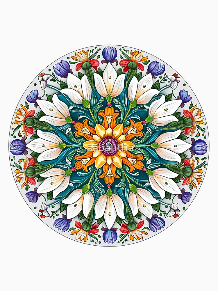 Krejmina - Mandala of flowers (11/24) by sabantha