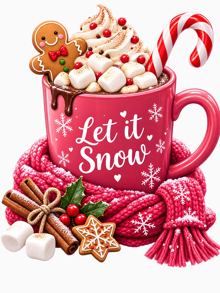 Let It Snow Christmas Hot Cocoa by TinyWeird