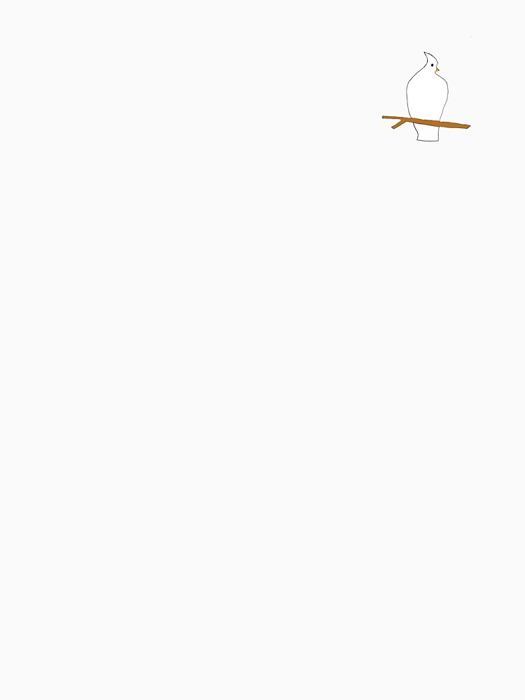 Minimalist bird sitting on a branch by Jiří Vácha Unisex