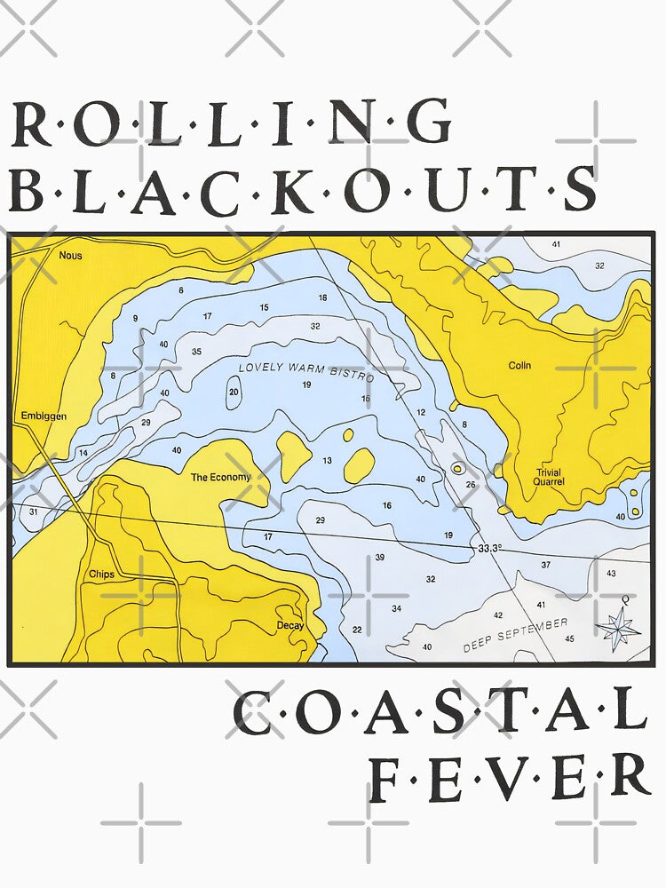 Rolling Blackouts Coastal Fever Map by That-Indie-Guy Unisex