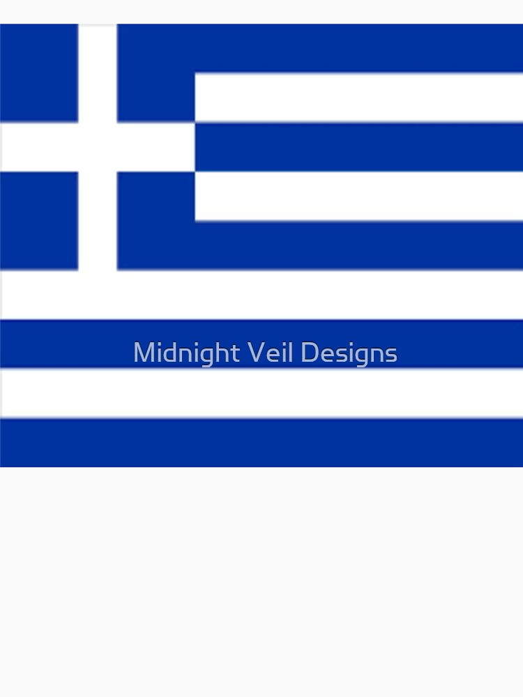 Greek Flag Design by Midnight Veil Designs