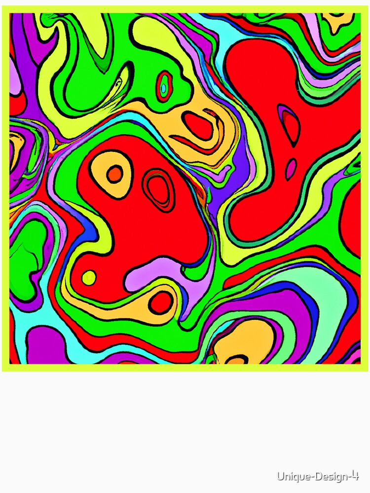 Vibrant And Colorful Abstract Pattern Art by Health And Fitness Posts e-Store Unisex