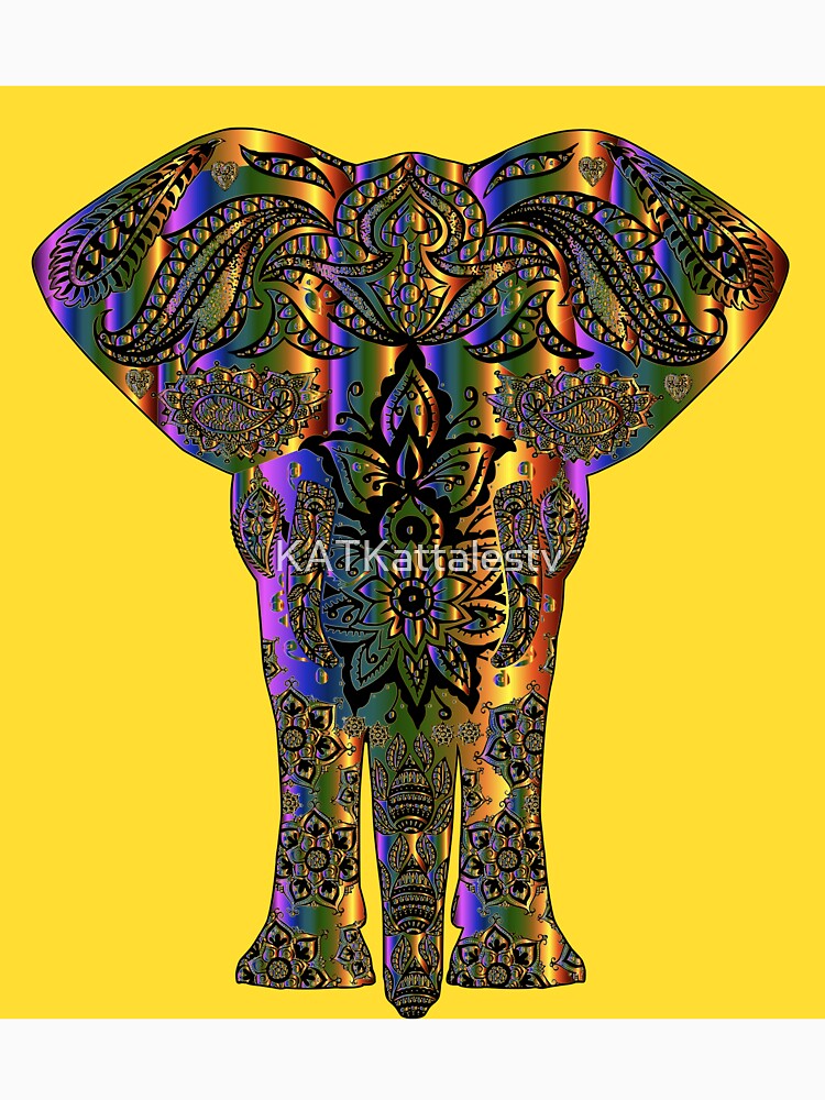 Elephant Trip by KATKattalestv Unisex
